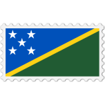 Solomon Islands Flag Stamp Favicon 