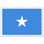Somalia Flag Stamp Favicon 
