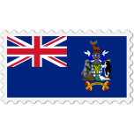 South Georgia And The Sandwich Islands Flag Stamp Favicon 
