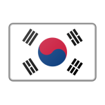 South Korea Flag Bevelled Favicon 