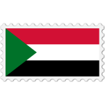 Sudan Flag Stamp Favicon 