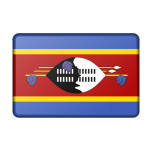 Swaziland Flag Bevelled Favicon 