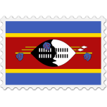 Swaziland Flag Stamp Favicon 