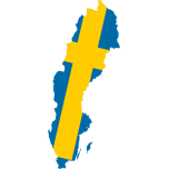 Sweden Map Flag Favicon 