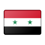Syria Flag Bevelled Favicon 