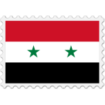 Syria Flag Stamp Favicon 