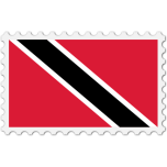 Trinidad And Tobago Flag Stamp Favicon 