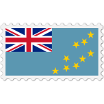 Tuvalu Flag Stamp Favicon 