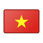 Vietnam Flag Bevelled Favicon 
