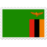 Zambia Flag Stamp Favicon 