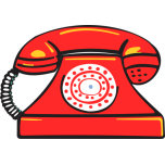 Red Land Phone Favicon 