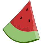 Watermelon Slice Wedge Favicon 
