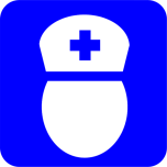 Blue Nurse Icon Favicon 