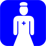 Blue Nurse Icon Favicon 