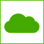 Eco Green Cloud Icon Favicon 