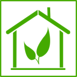 Eco Green House Icon Favicon 