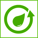 Eco Green Recycle Water Icon Favicon 