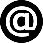  Email Icon   White On Black   Favicon Preview 