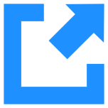 External Link Icon In Dogerblue Favicon 