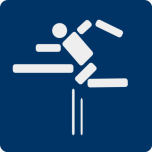 Fence Jumping Pictogram Favicon 