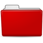 Folder Red Favicon 