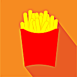 French Fries Icon Favicon 
