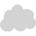Grey Cloud Icon Favicon 