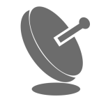 Icon Satellite Dish   Grey Favicon 