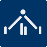 Weight Lifting Pictogram Favicon 