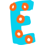 Colourful Alphabet   E Favicon 