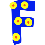 Colourful Alphabet   F Favicon 