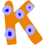 Colourful Alphabet   K Favicon 