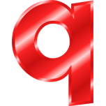 Effect Letters Alphabet Red Favicon 