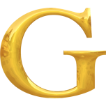 Gold Typography G Favicon 