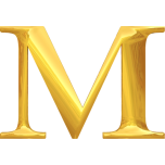 Gold Typography M Favicon 