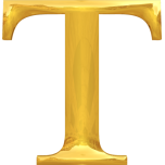 Gold Typography T Favicon 