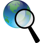  Earth And Magnify Glass   Favicon Preview 
