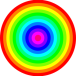 Color Rainbow Circles Favicon 