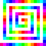 Square Spiral  Color Favicon 