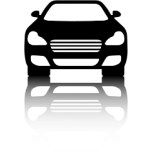  Black Car Front View With Shadow   Favicon Preview 