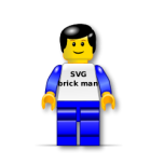 Man Model Built Of Lego Bricks Favicon 