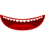 Mouth In A Cartoon Style Favicon 