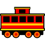 Railway Carriage  Colour Favicon 