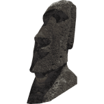 Realistic Moai Favicon 