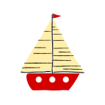 Red Sail Boat Favicon 