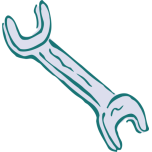 Roughly Drawn Spanner Favicon 
