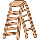 Roughly Drawn Stepladder Favicon 