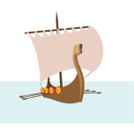 Viking Ship Favicon 