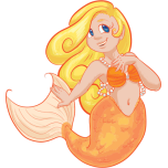 Blonde Mermaid Favicon 