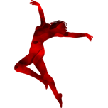 Dancer Silhouette Favicon 